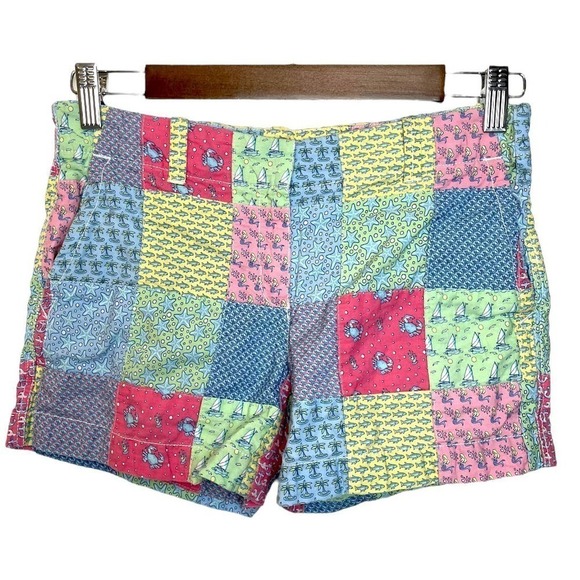 Vineyard Vines Kids Original Patchwork Every Day Beach Shorts in Multicolor - Picture 1 of 7
